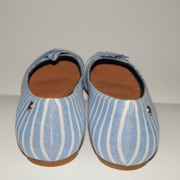 Nautica Women's 10 Blue & White Stripe Fabric Shoes VNGUC - Picture 4 of 8